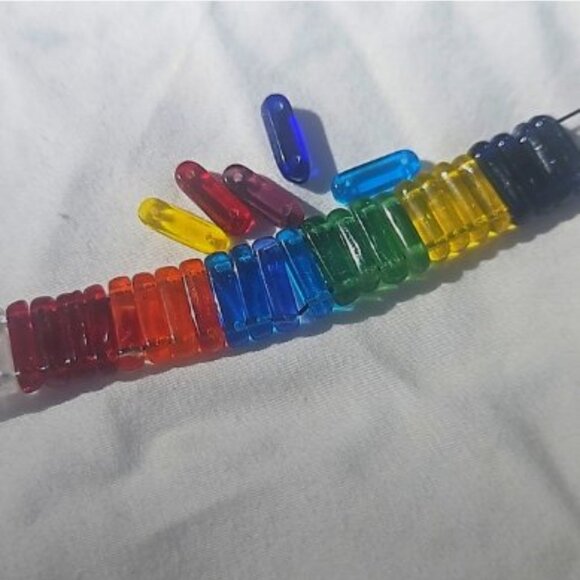 Colorful Glass Double Hole Bead Set - Picture 3 of 13